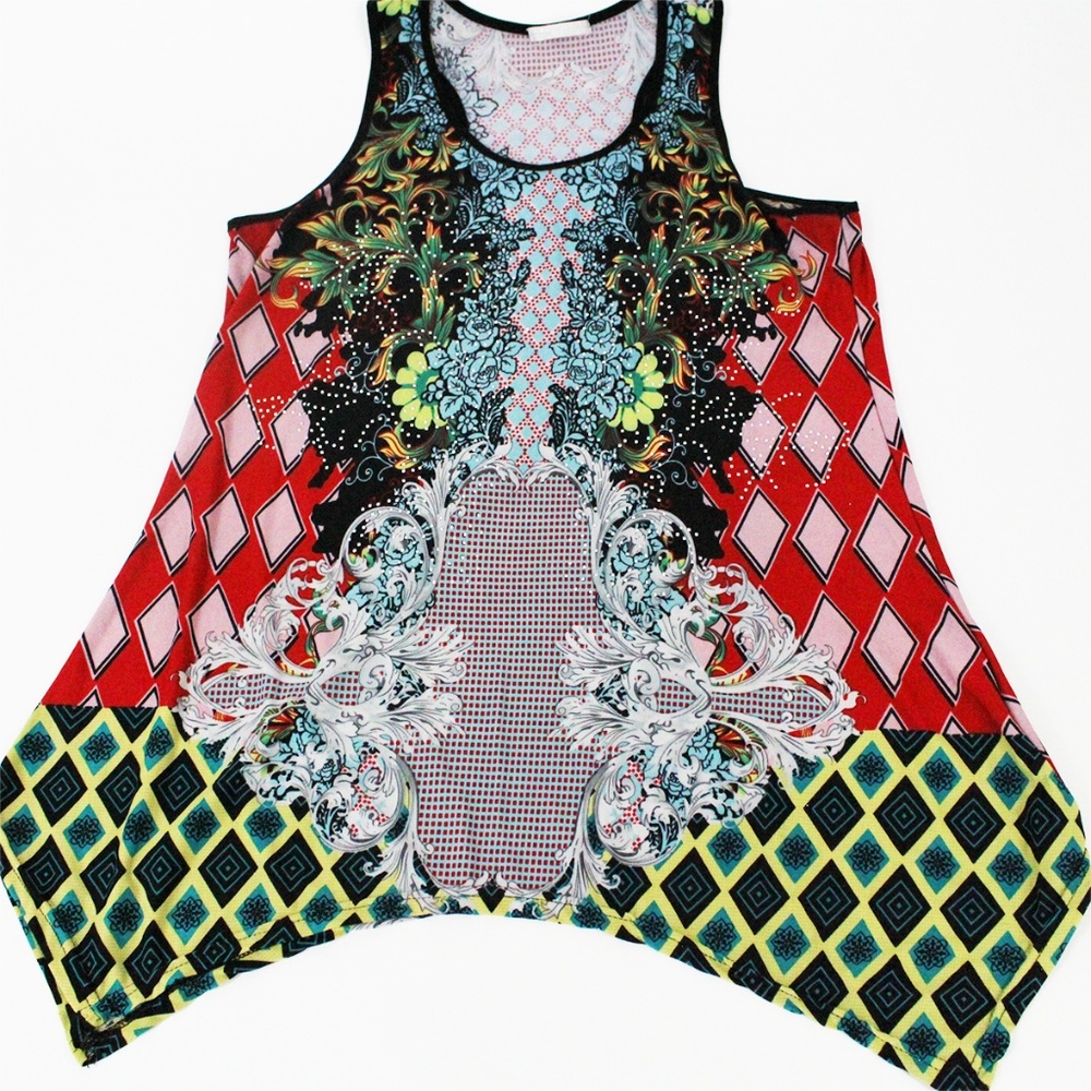 Multi-Colored Tank Top (US Sz L - Asia XL)